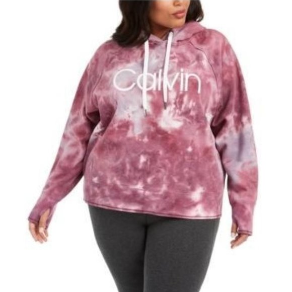 Calvin Klein Performance Tie-Dyed Active Hoodie - Picture 1 of 6
